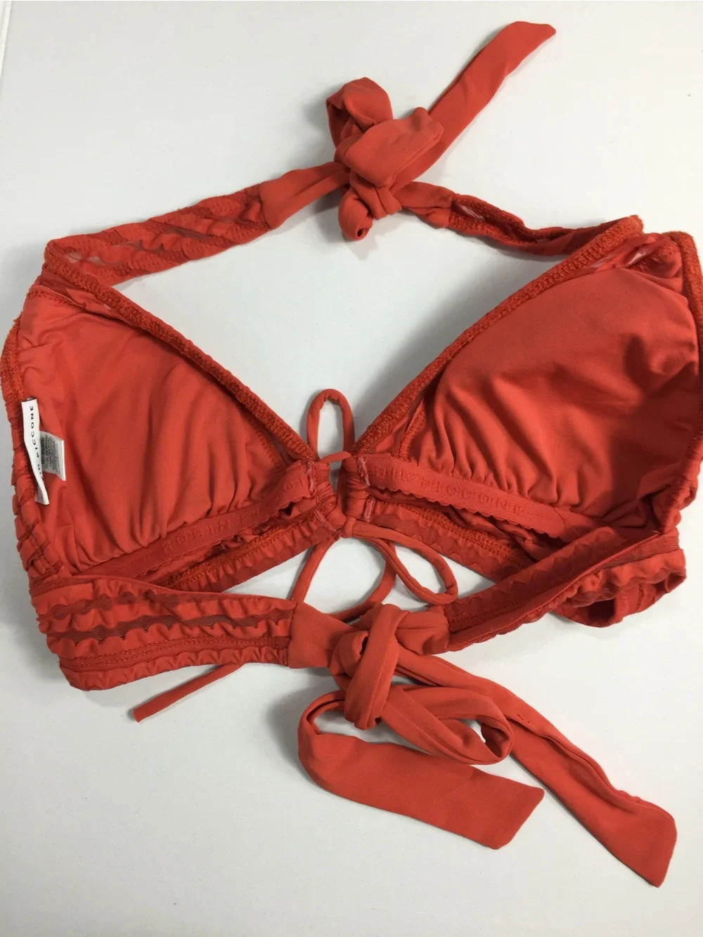 Robin Piccone Carly Keyhole Bikini Top in Pimento